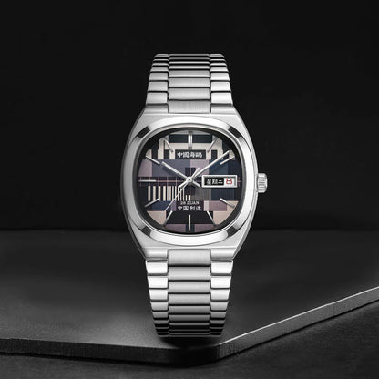 【Seagull Watch】Vintage TV Mechanical Watch - Tuesday Black and White Special Edition