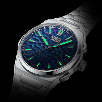 【LuckyHarvey】Chiming Watches Series Hammered Texture Editions （Deep Sea Blue）