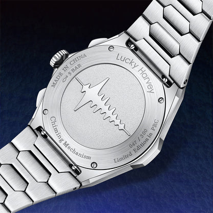 【LuckyHarvey】Chiming Watches Series Hammered Texture Editions （Deep Sea Blue）