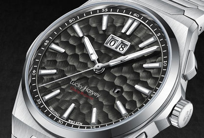 【LuckyHarvey】Chiming Watches Series Hammered Texture Editions（Nightfall Black）