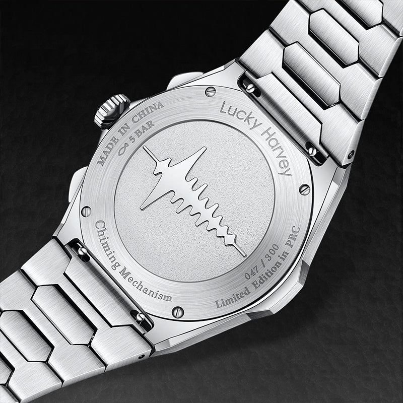 【LuckyHarvey】Chiming Watches Series Hammered Texture Editions（Nightfall Black）