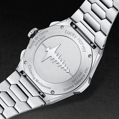 【LuckyHarvey】Chiming Watches Series Hammered Texture Editions（Nightfall Black）