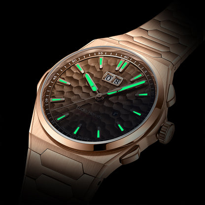 【LuckyHarvey】Chiming Watches Series Hammered Texture Editions （Amber Brown）