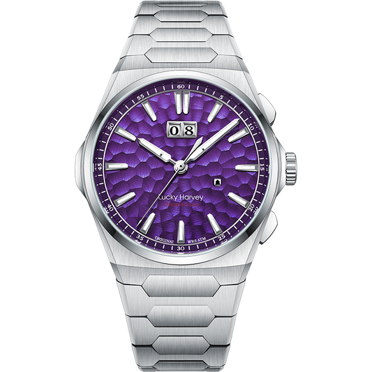 【LuckyHarvey】Chiming Watches Series Hammered Texture Editions（Sunset Purple）