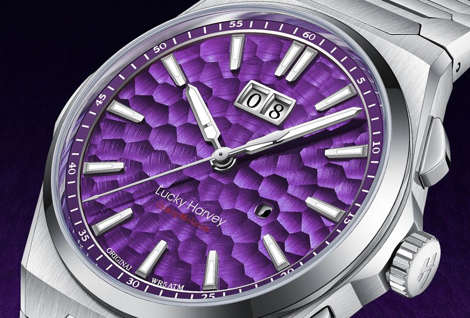 【LuckyHarvey】Chiming Watches Series Hammered Texture Editions（Sunset Purple）