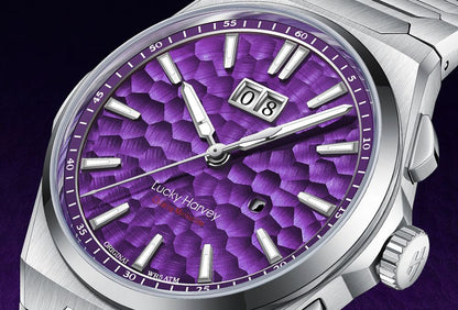 【LuckyHarvey】Chiming Watches Series Hammered Texture Editions（Sunset Purple）