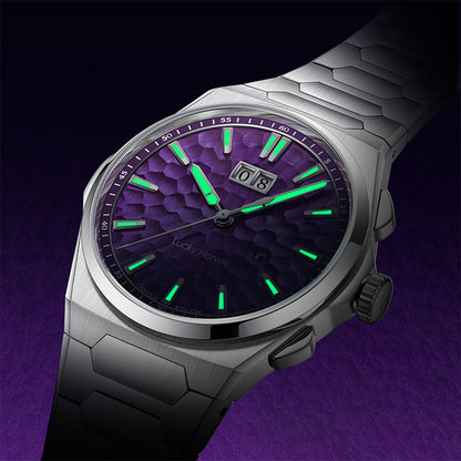 【LuckyHarvey】Chiming Watches Series Hammered Texture Editions（Sunset Purple）