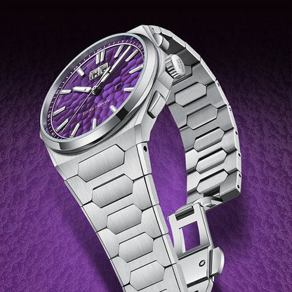 【LuckyHarvey】Chiming Watches Series Hammered Texture Editions（Sunset Purple）
