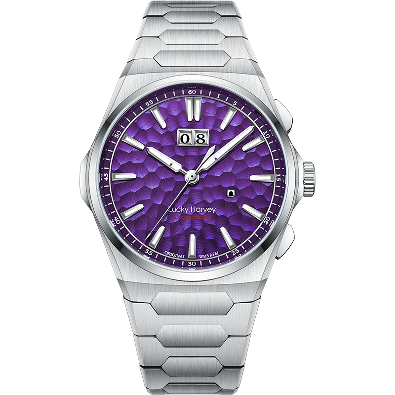 【LuckyHarvey】Chiming Watches Series Hammered Texture Editions （Deep Sea Blue）