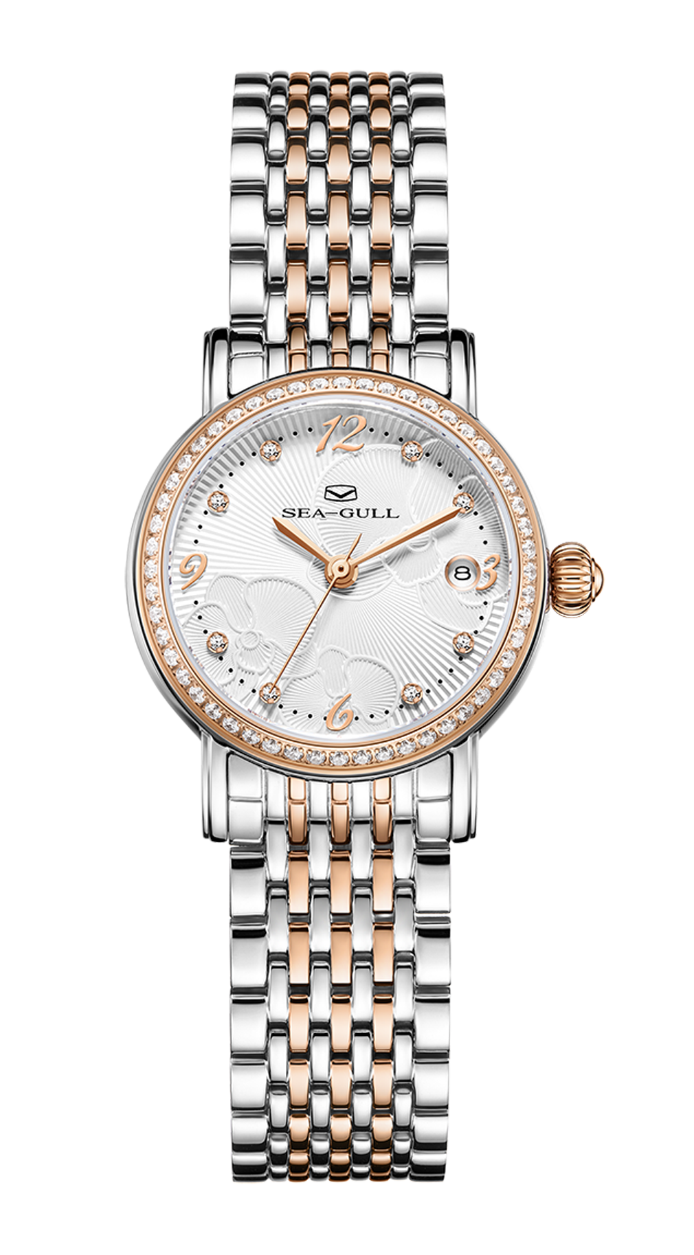 【Seagull Watch】Twelve Flower Goddesses - Two-Tone with Diamond Dots