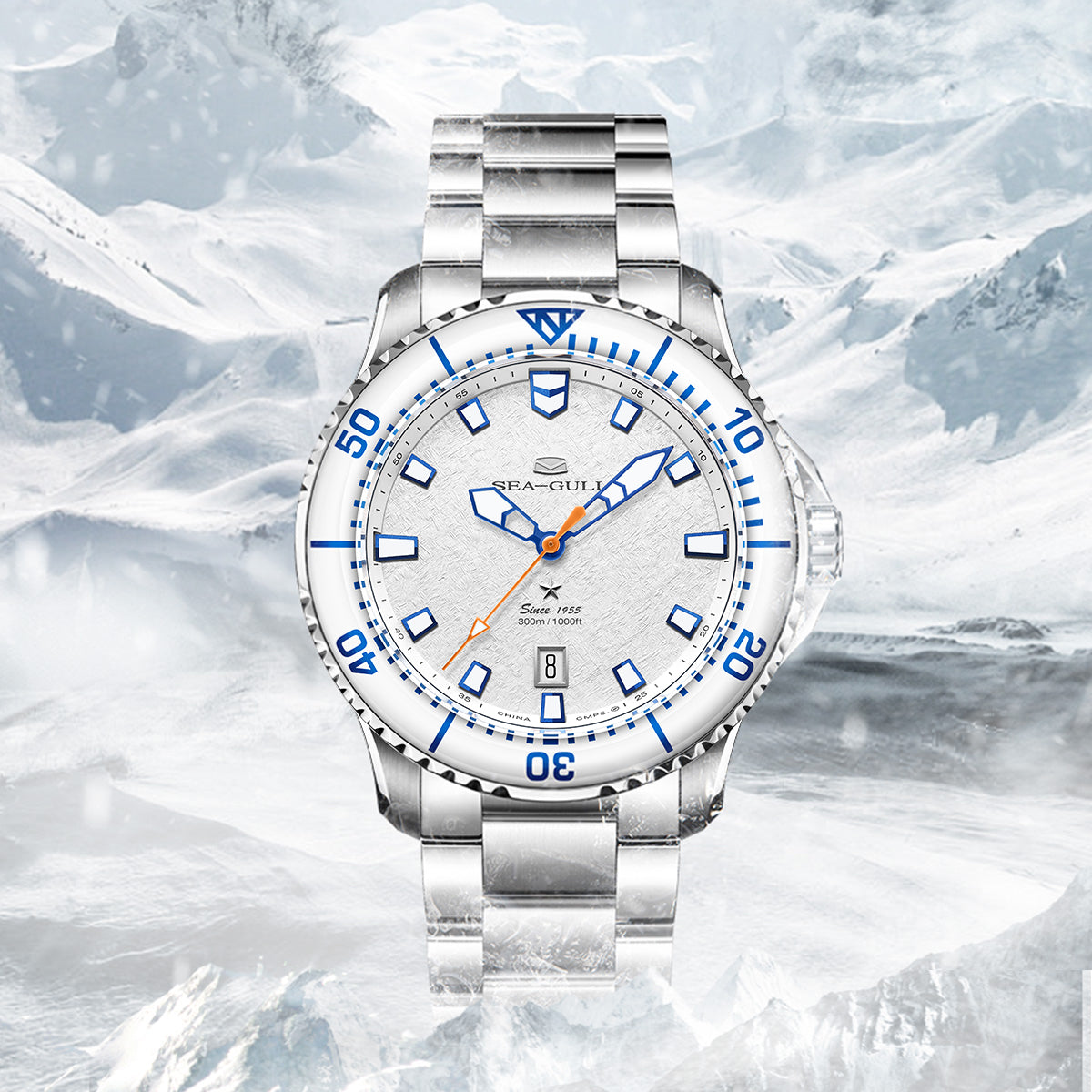 【Seagull Watch】Ocean Pro - Ice Wing